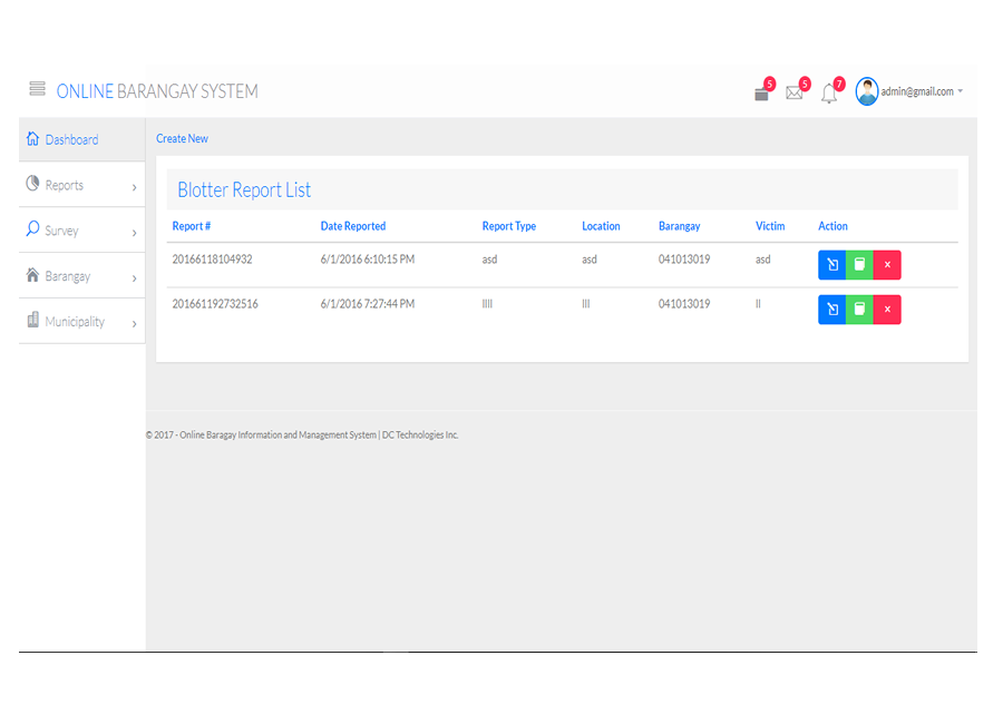 Electronic Barangay System